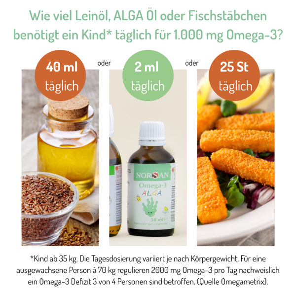 Omega-3 vegan ALGA Öl – Bild 3