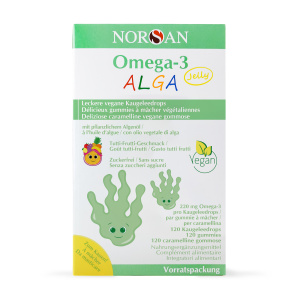 NORSAN Omega-3 vegan ALGA Jelly à 120 pcs.