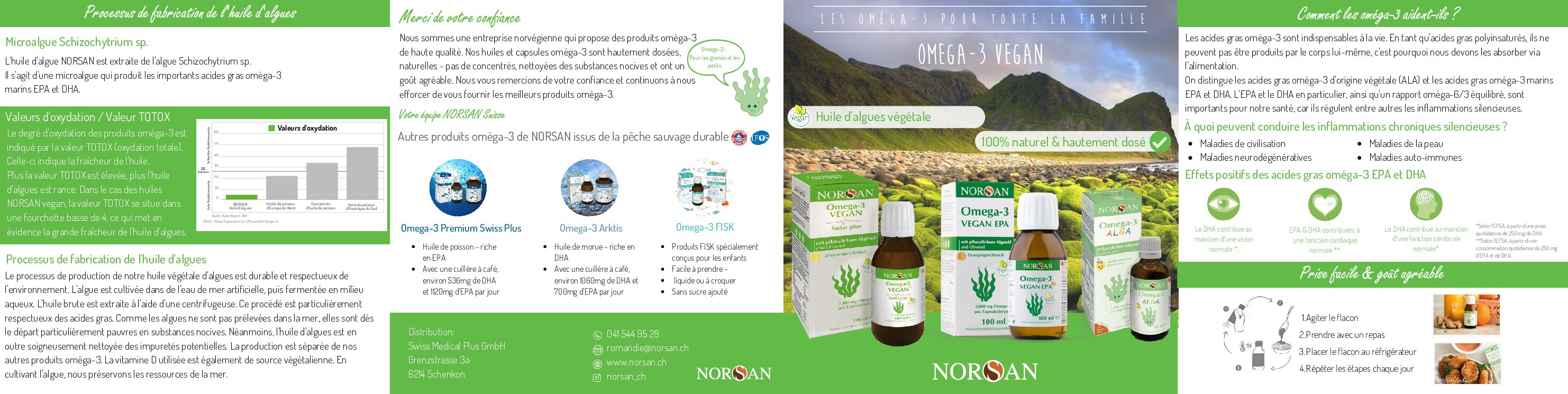 Paquet de 25 flyers Omega-3 Vegan