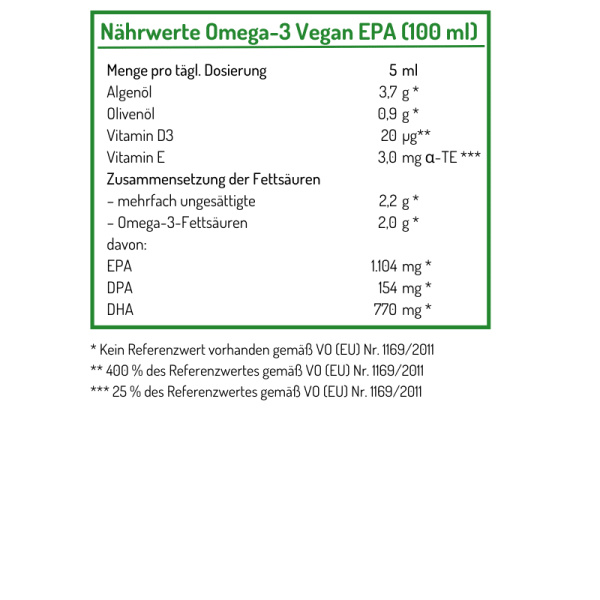 NORSAN Omega-3 Vegan EPA Öl 100 ml – Bild 3